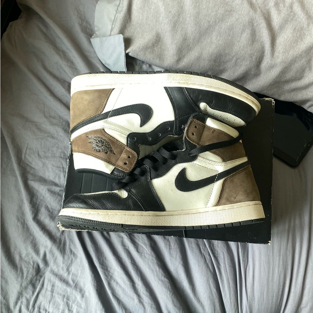 Black and White High-Top Sneakers